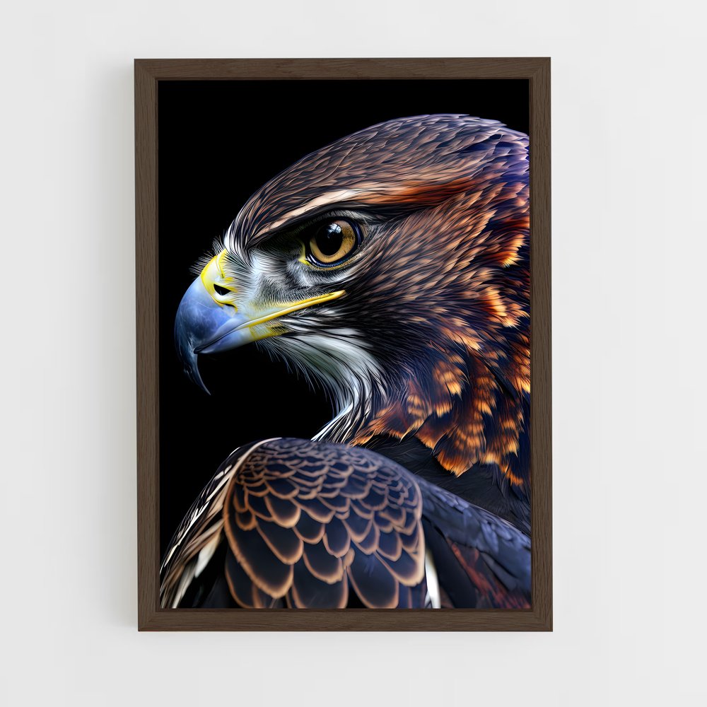 hawk-2 cadre Bois foncé