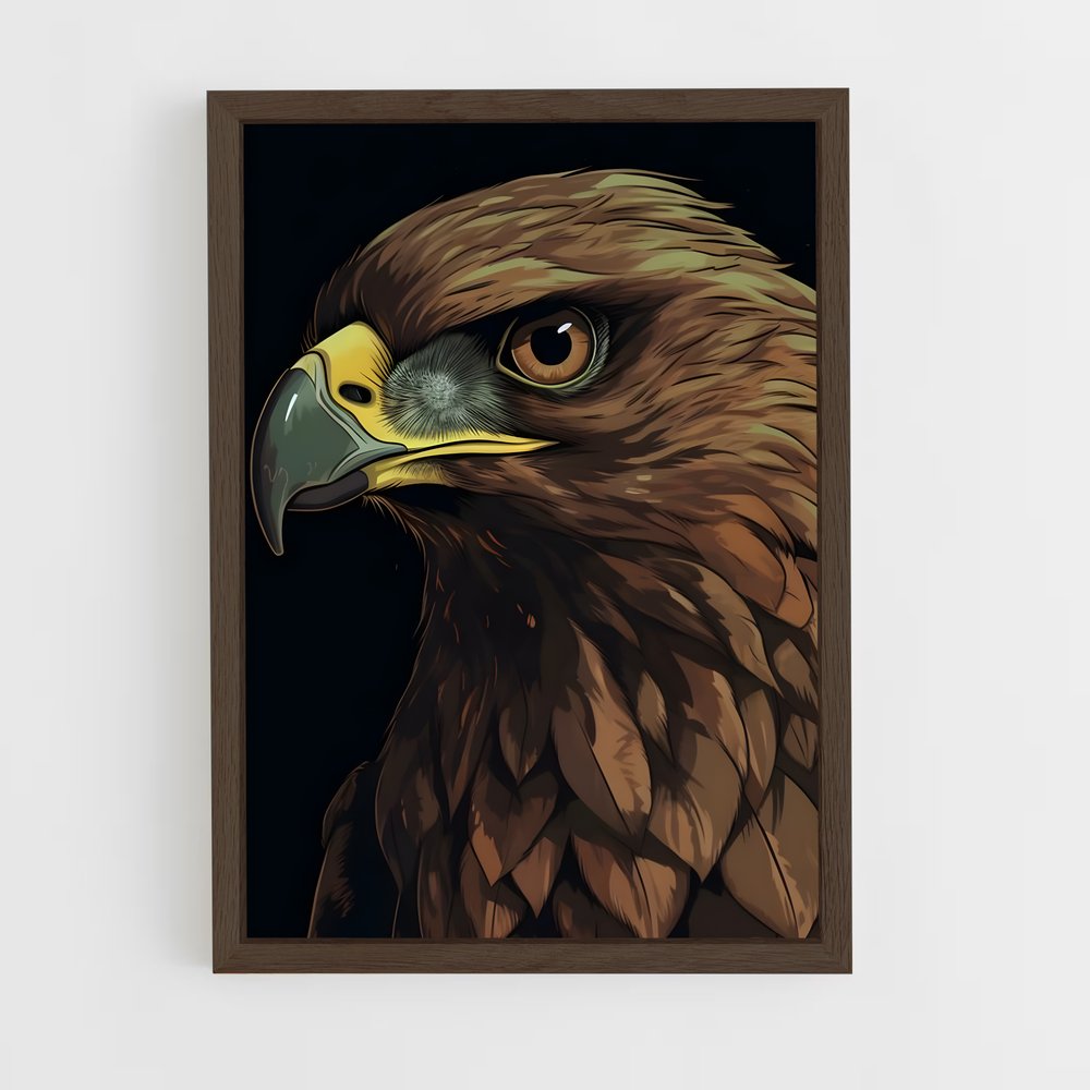 hawk-3 cadre Bois foncé