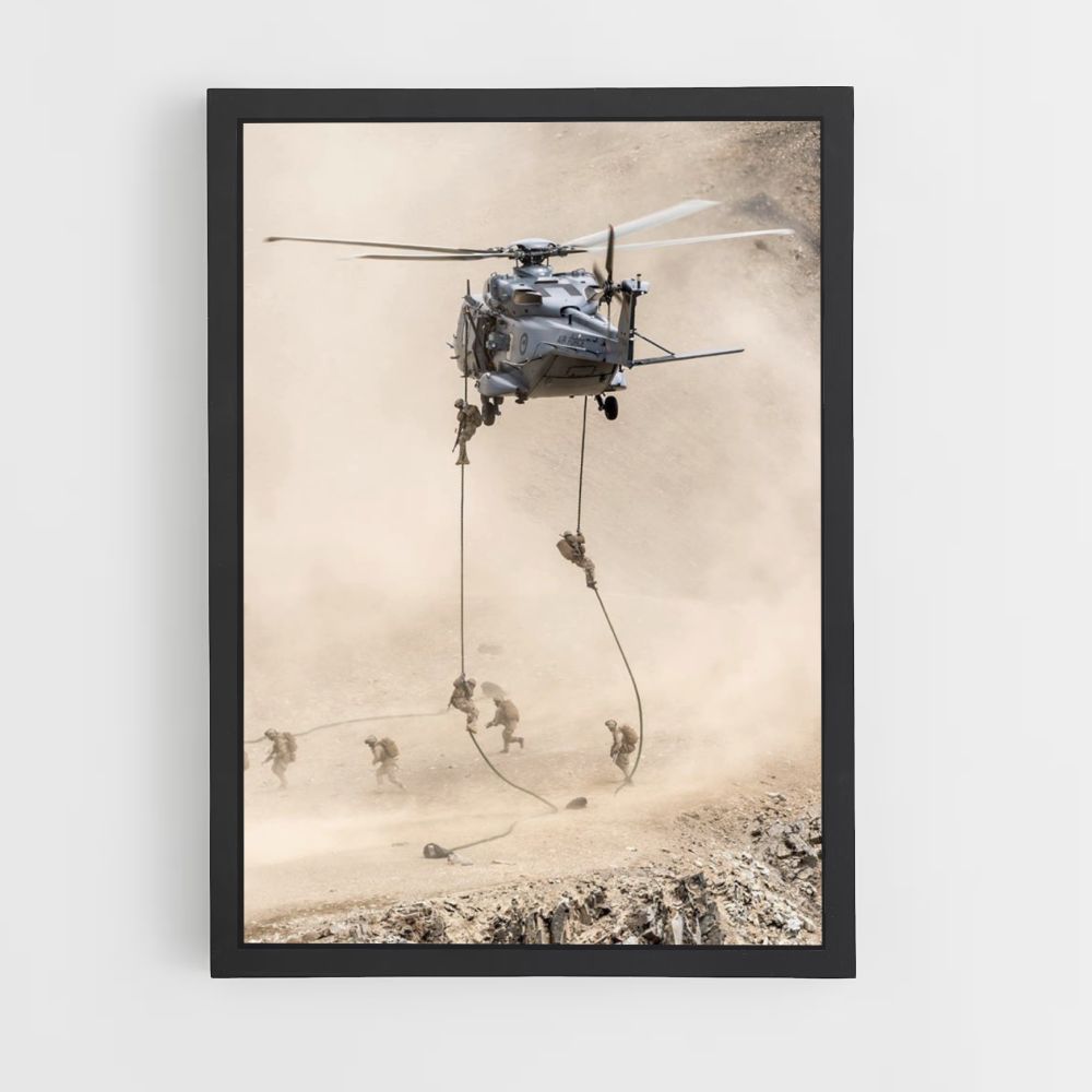 Poster Helicopter Troops