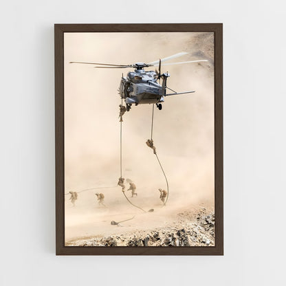 helicopter-1 cadre Bois foncé