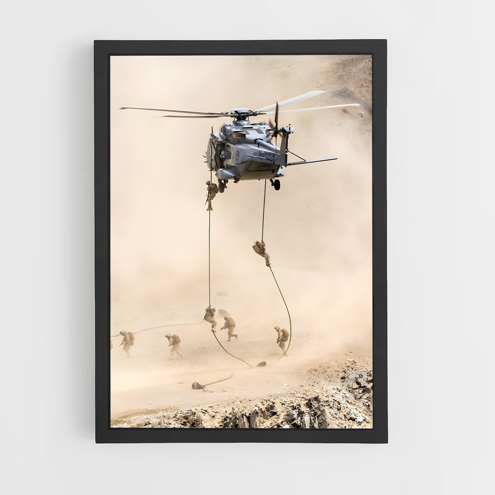 helicopter-1 cadre Noir