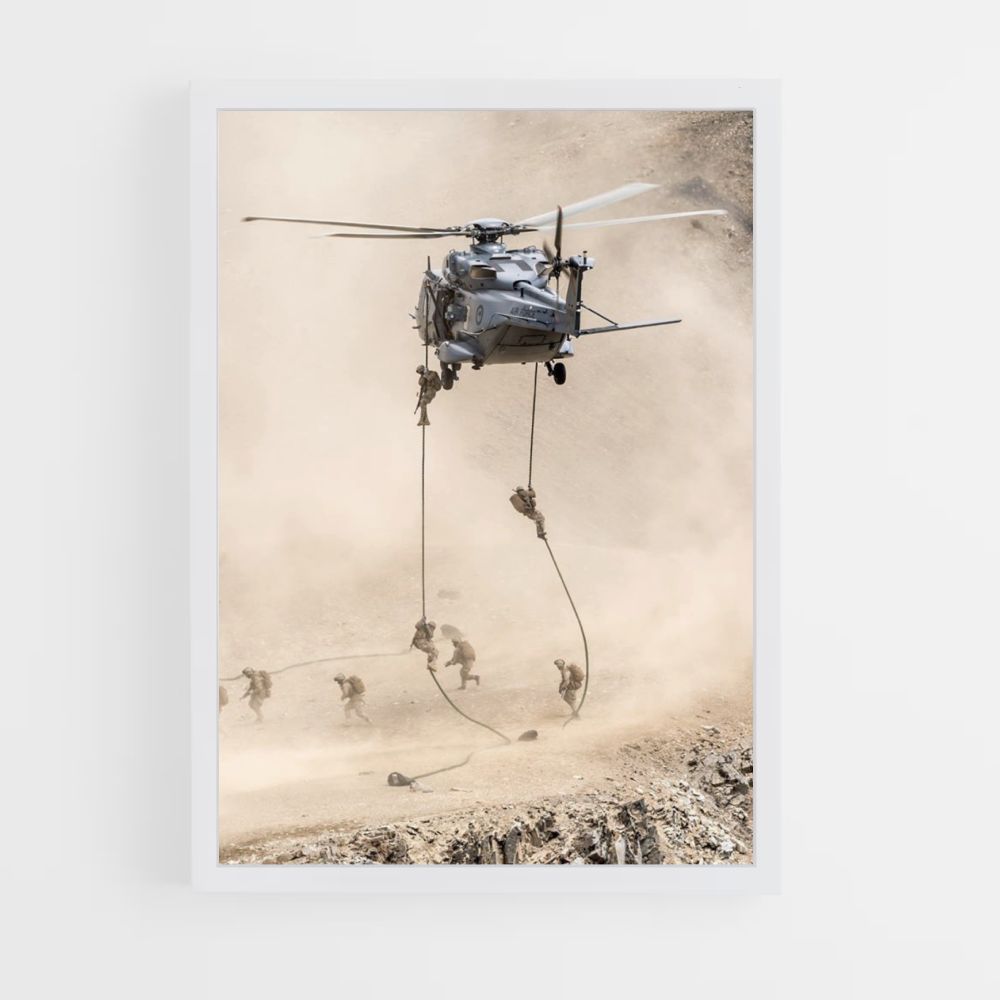 Poster Helicopter Troops