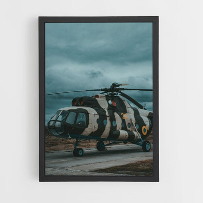 Camouflage helikopterposter