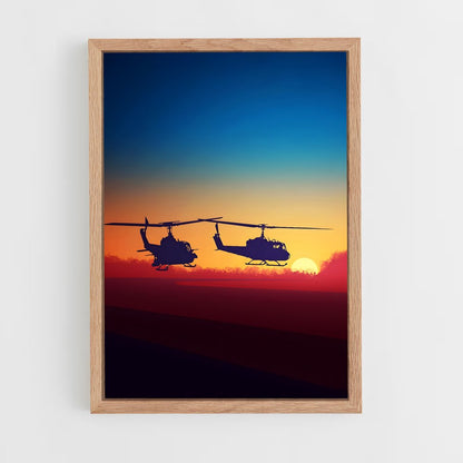 helicopter-4 cadre Bois clair