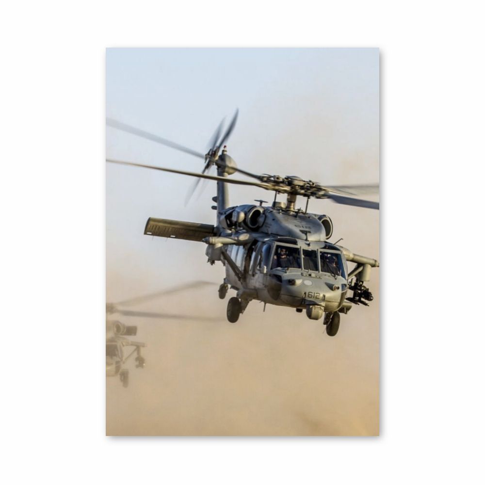 Combat Helicopter Poster