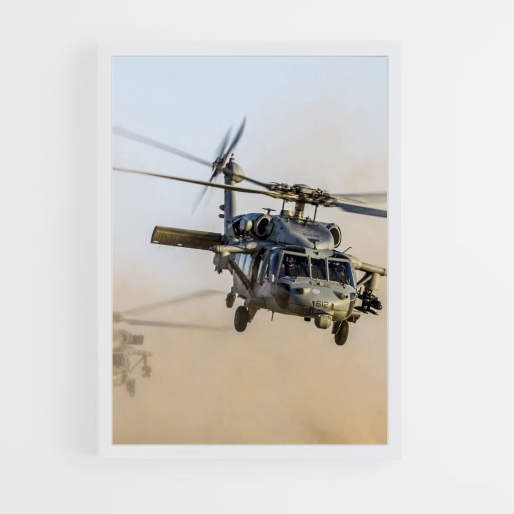 Combat Helicopter Poster