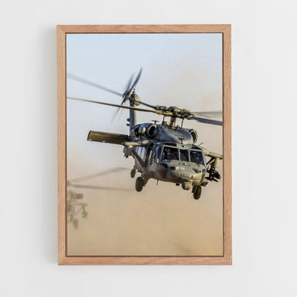 Combat Helicopter Poster