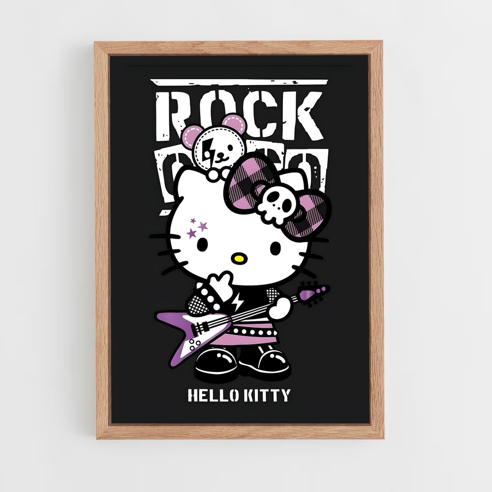 hello-kitty-1 cadre Bois clair