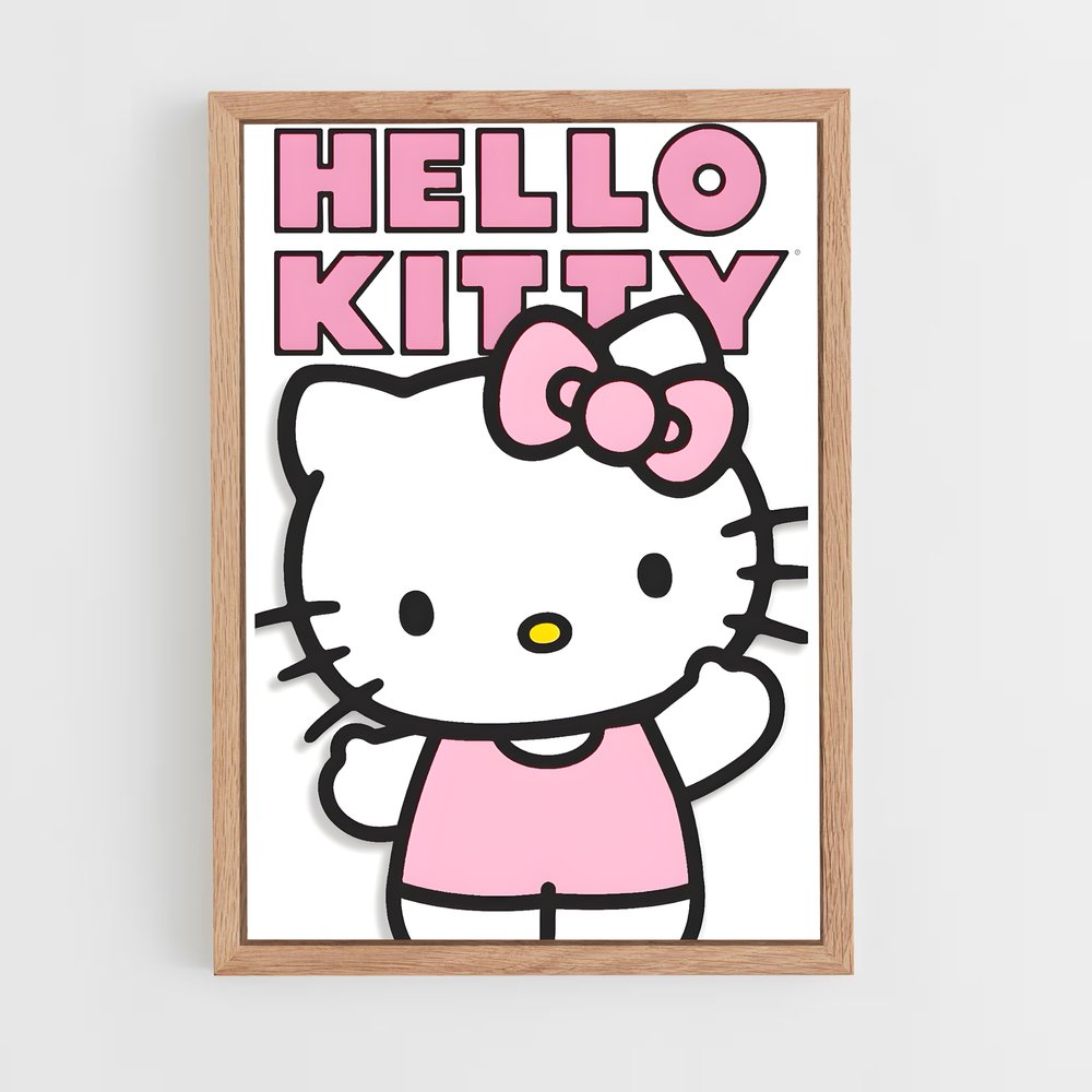 hello-kitty-10 cadre Bois clair