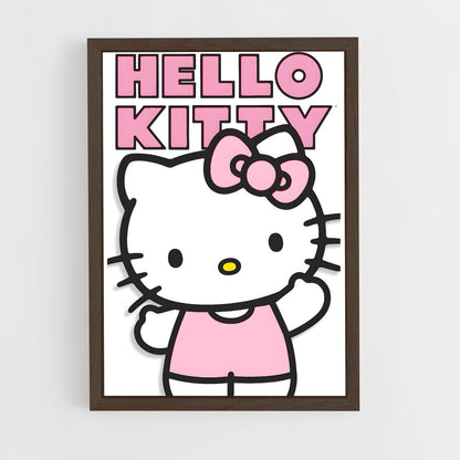 hello-kitty-10 cadre Bois foncé