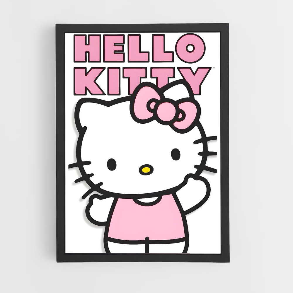 hello-kitty-10 cadre Noir