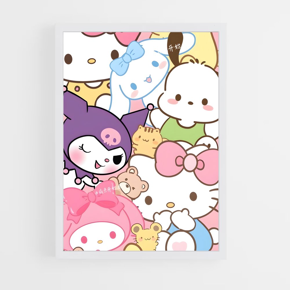 hello-kitty-19 cadre Blanc