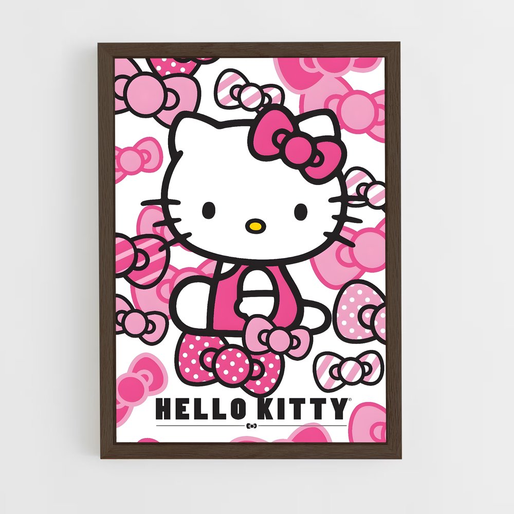hello-kitty-2 cadre Bois foncé