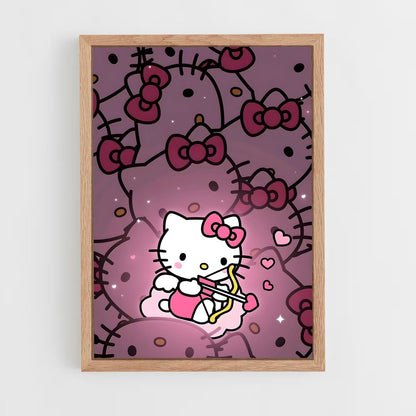 hello-kitty-21 cadre Bois clair