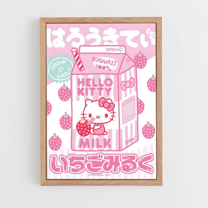 hello-kitty-4 cadre Bois clair