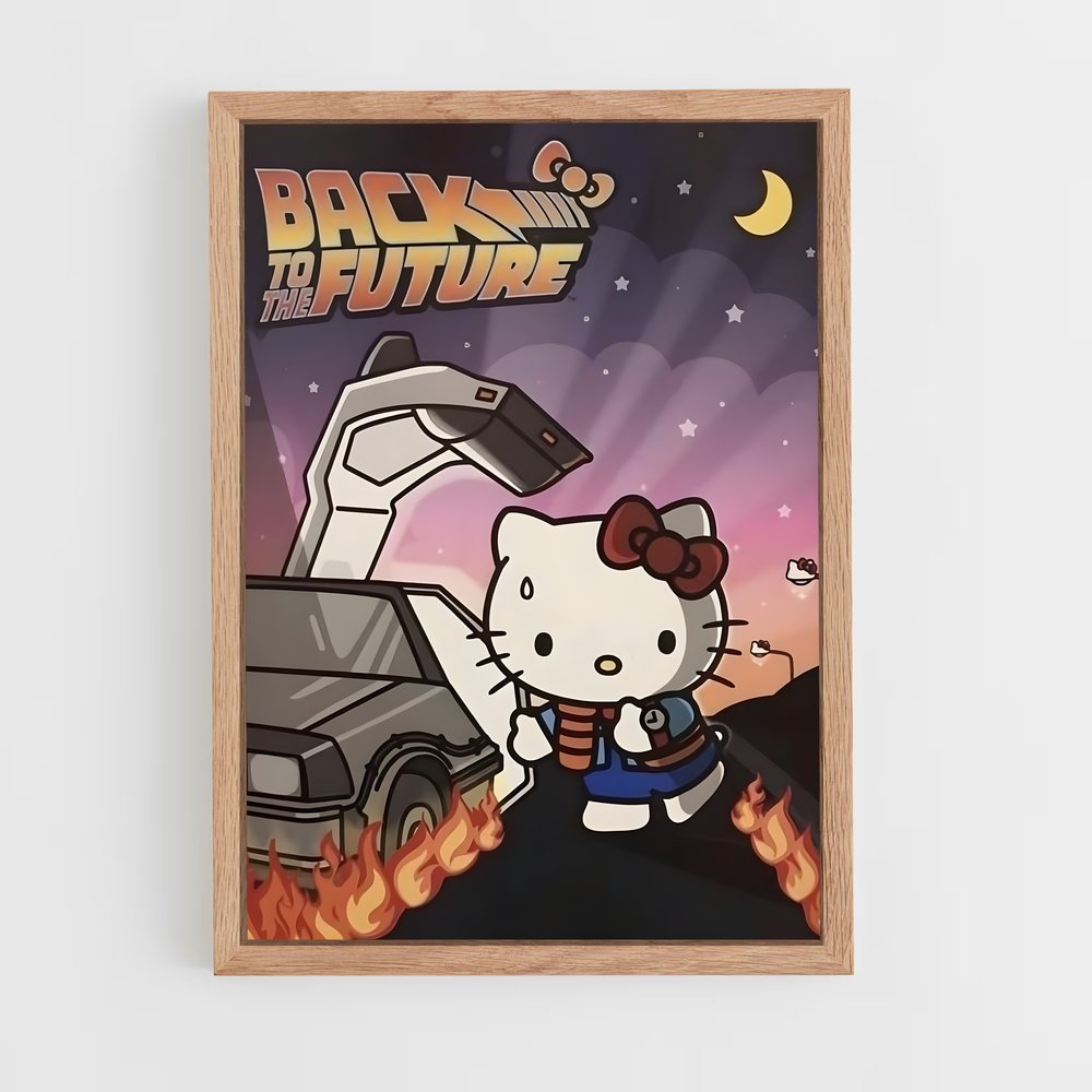 hello-kitty-7 cadre Bois clair