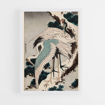 hokusai-9 cadre Blanc