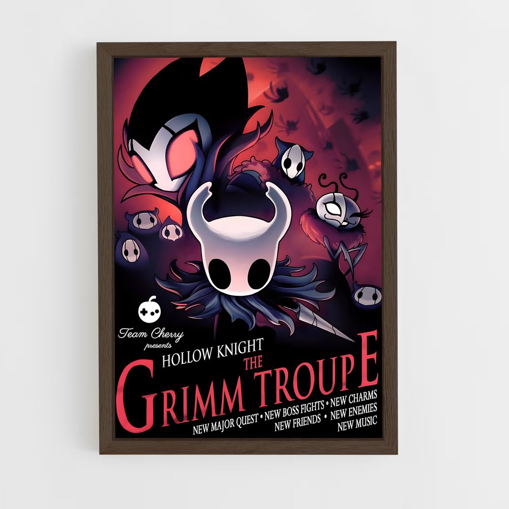 hollow-knight-10 cadre Bois foncé