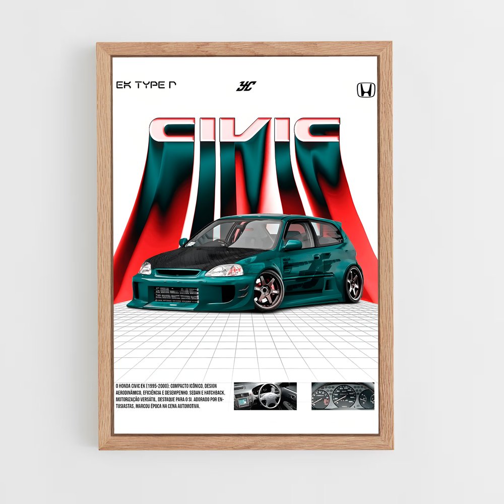 honda-1 cadre Bois clair