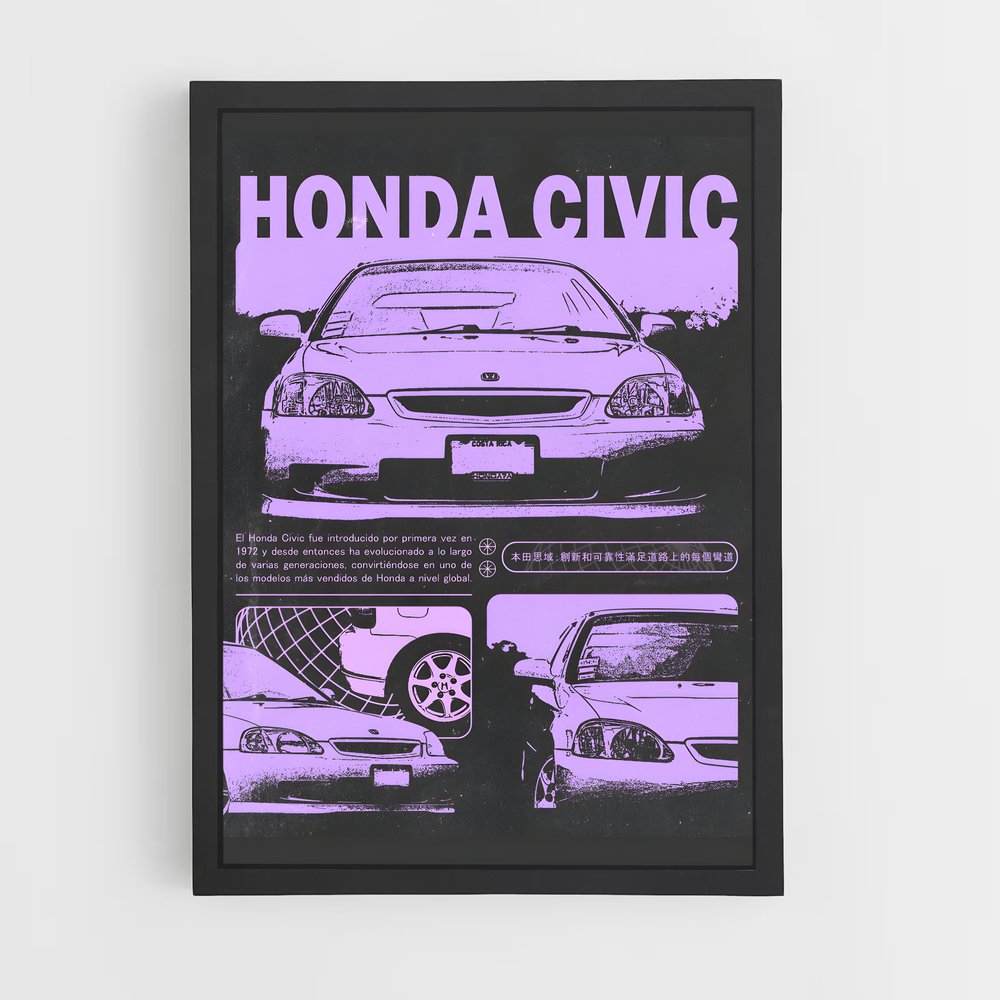 honda-11 cadre Noir