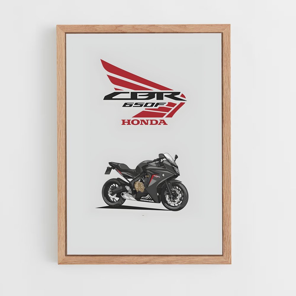 honda-moto-1 cadre Bois clair