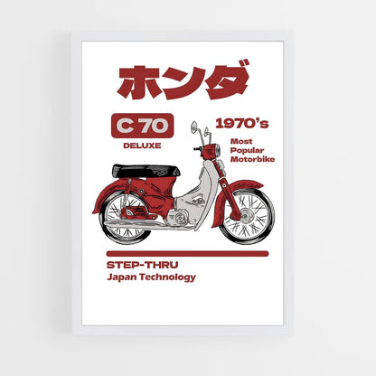 honda-moto-3 cadre Blanc
