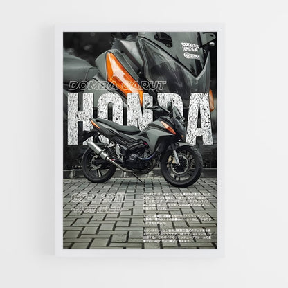 honda-moto-6 cadre Blanc