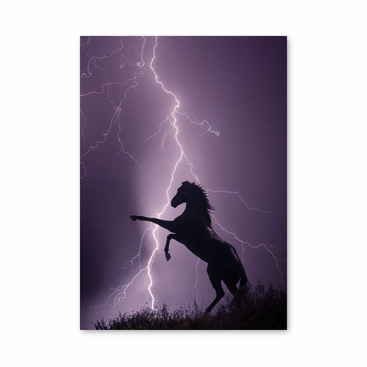 Lightning Horse Poster