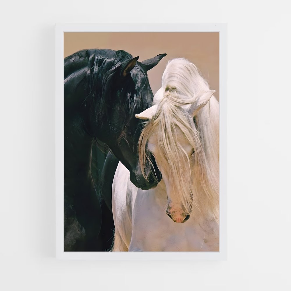 horse-4 cadre Blanc