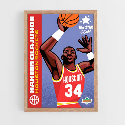 houston-rockets-6 cadre Bois clair