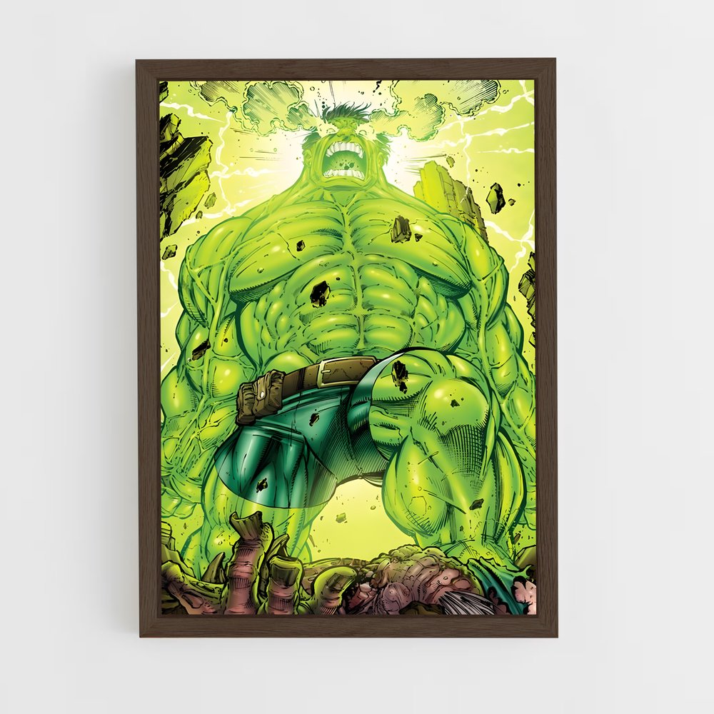 hulk-6 cadre Bois foncé