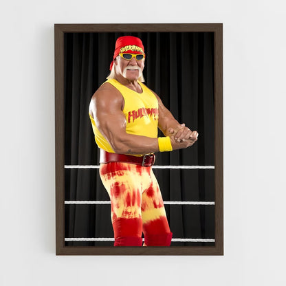 hulk-hogan-1 cadre Bois foncé