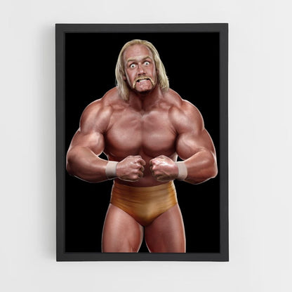 Hulk Hogan Cartoon Poster