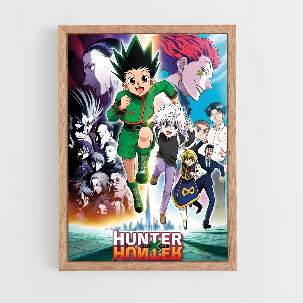 hunter-x-hunter-18 cadre Bois clair