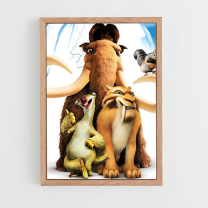 ice-age-4 cadre Bois clair