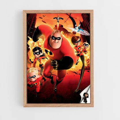 incredibles-2 cadre Bois clair