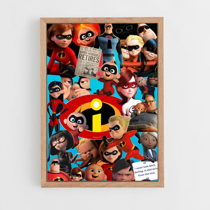 incredibles-7 cadre Bois clair