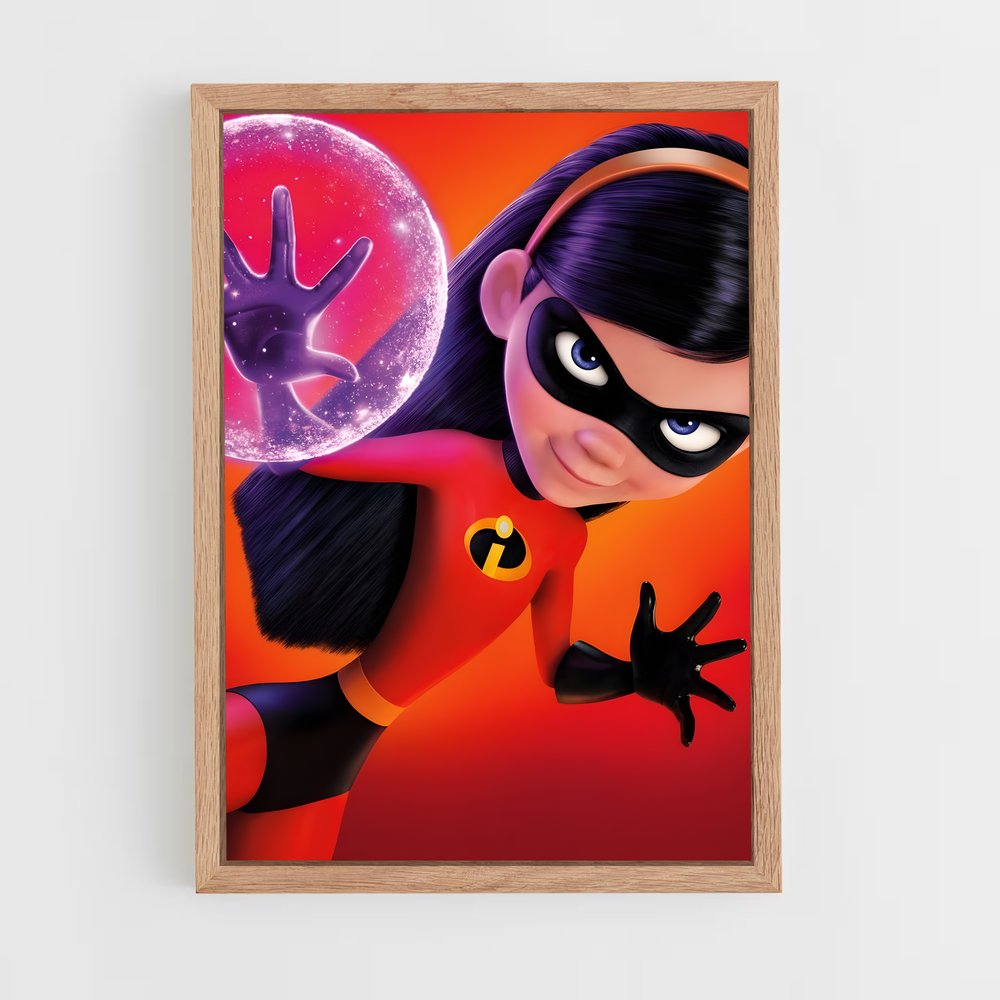 incredibles-9 cadre Bois clair