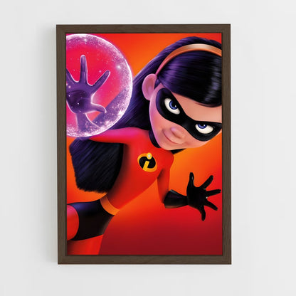 incredibles-9 cadre Bois foncé