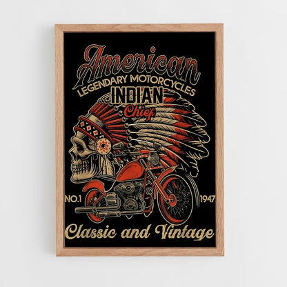 indian-motorcycle-6 cadre Bois clair