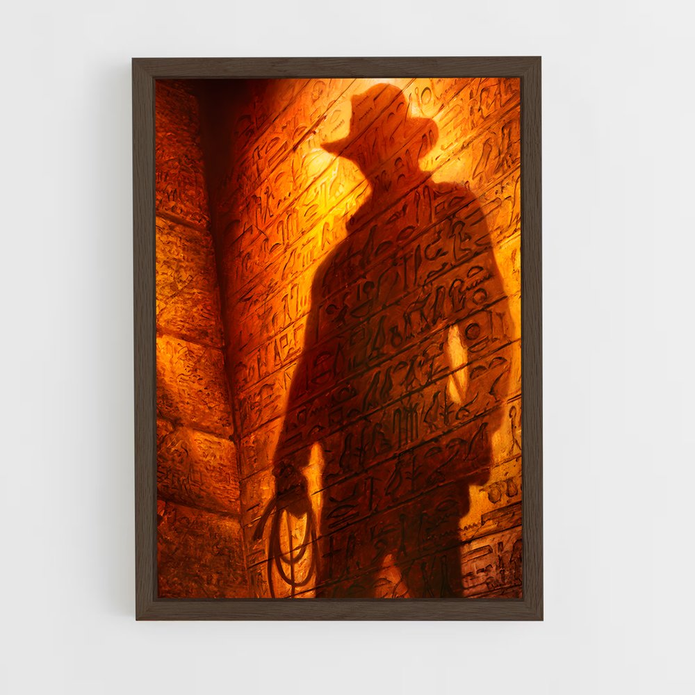 indiana-jones-2 cadre Bois foncé
