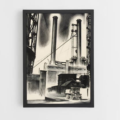 industrial-2 cadre Noir