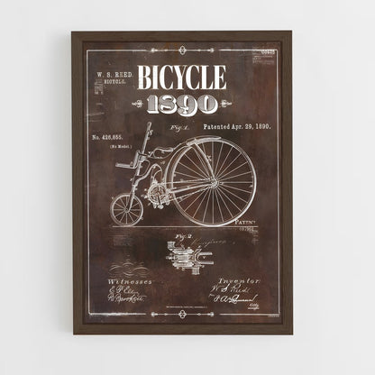 industrial-3 cadre Bois foncé