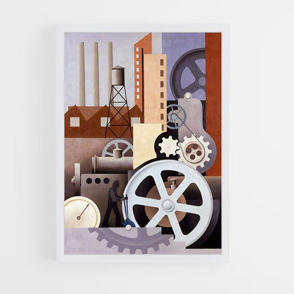industrial-4 cadre Blanc