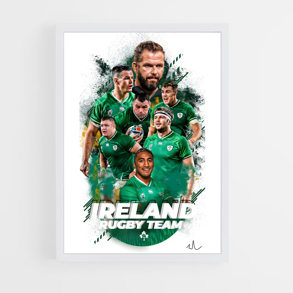ireland-rugby-5 cadre Blanc