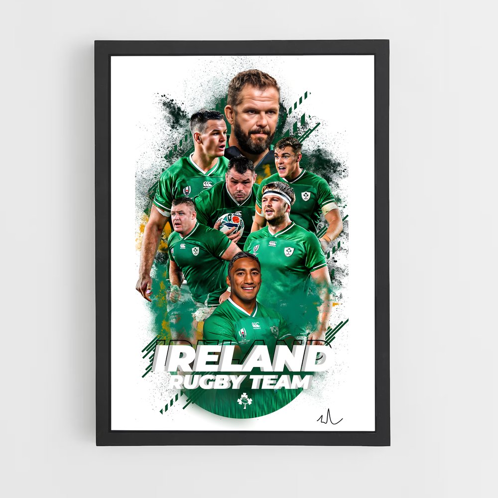 ireland-rugby-5 cadre Noir
