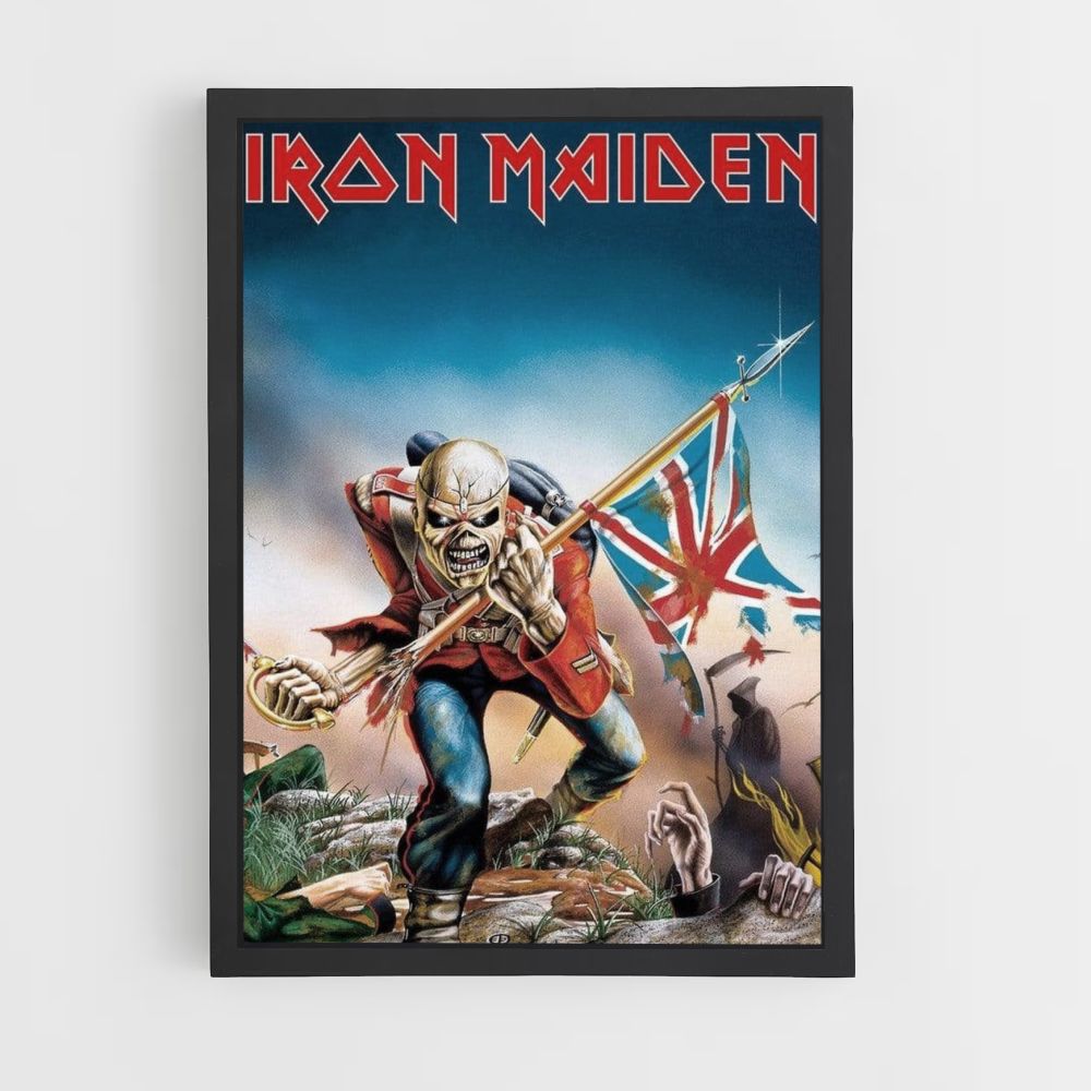 Poster Iron Maiden English Flag