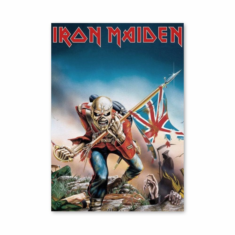 Poster Iron Maiden English Flag