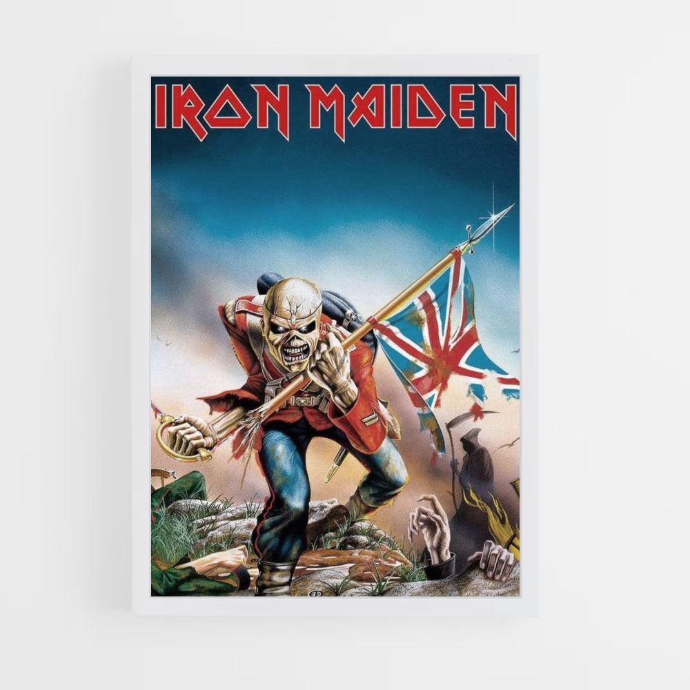 Poster Iron Maiden English Flag