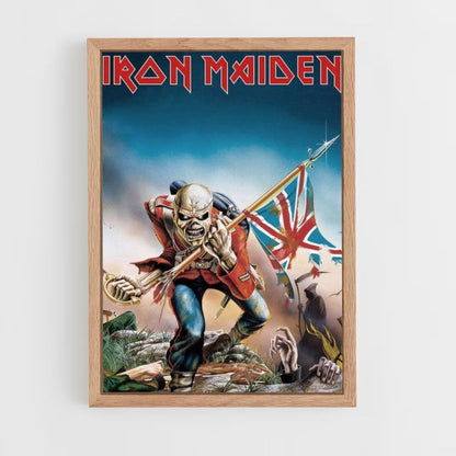 Poster Iron Maiden English Flag